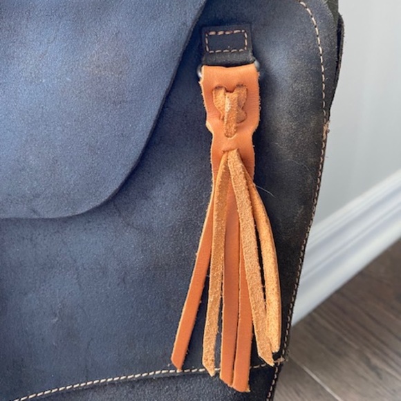 EL NATURALISTA tall leather boots US 6-6.6 (37 EU) dark brown decorative fringe - Picture 5 of 16